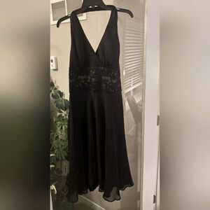 Women's Black Halter Dress